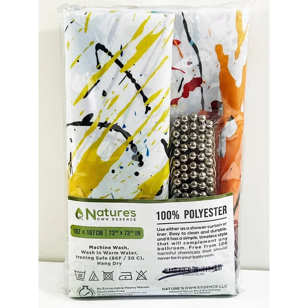 Nature's Own Essence Shower Curtain Liner TIGER Print